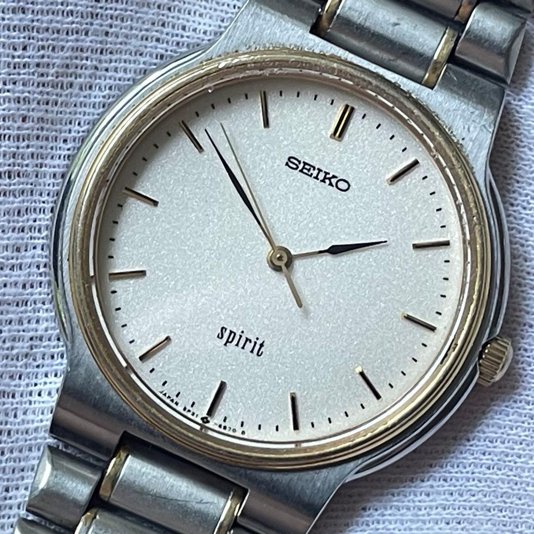 Men 60G SEIKO Gold Good Cond. Watch Quartz Antimagnetic 5P31-6A50 SPIRIT Silver - vintagewatches.pk