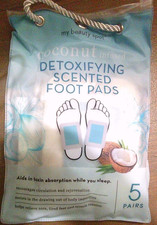 NEW My Beauty Spot Detoxifying COCONUT SCENTED foot pads 5 pairs