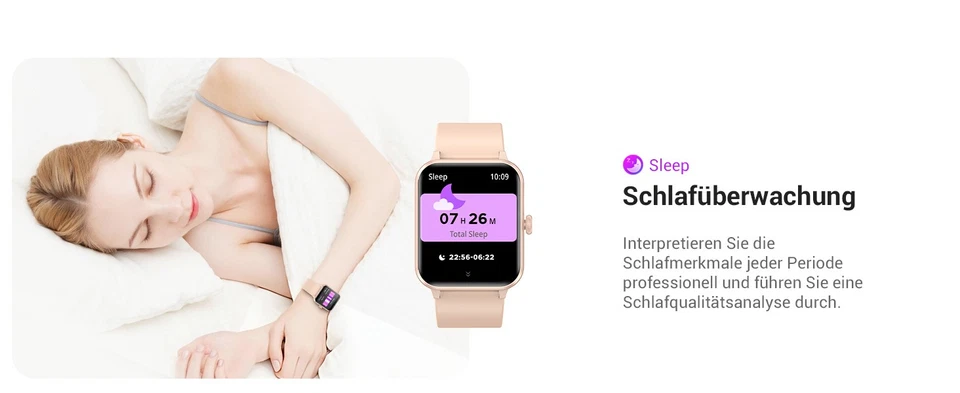 Smartwatch Herren Damen mit Bluetooth Anruf wasserdicht für Android & iOS R50 - Bild 2 von 4