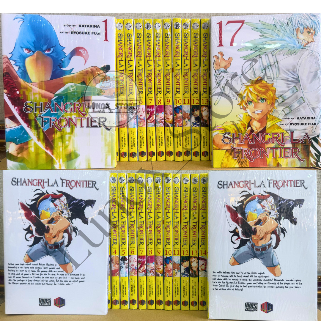 Shangri-La Frontier Manga NUEVO Vol 1-17 JUEGO COMPLETO Versión en Inglés Por Katarina -DHL