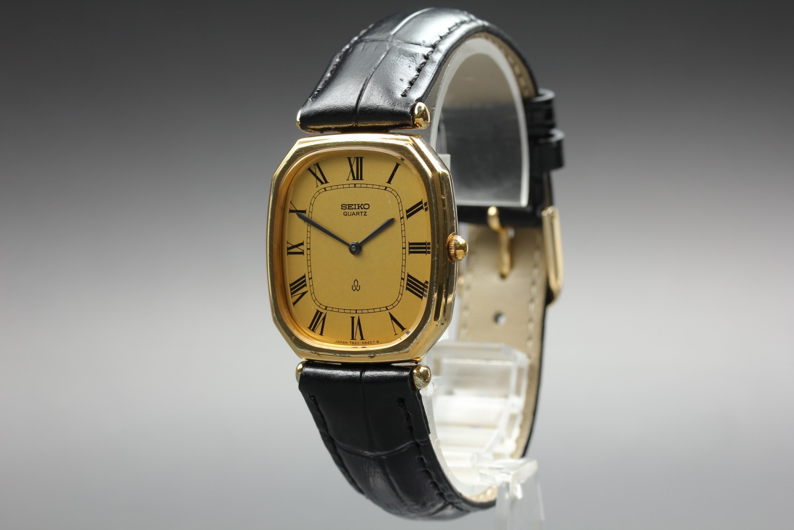 Vintage 1970 N Mint SEIKO Chariot 7820-5480 Gold Oval… - Gem