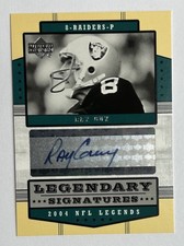 2004 Upper Deck NFL Legends Legendary Signatures Ray Guy Auto