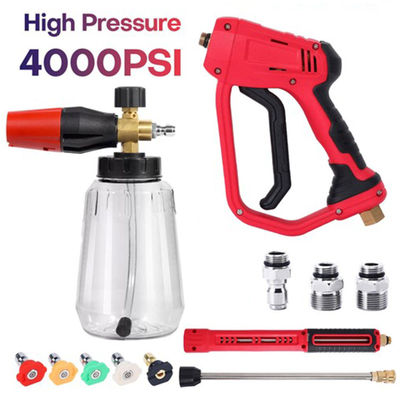 #ad 4000PSI High Pressure Car Power Washer Gun Spray Wand Lance amp; 1 4quot; Foam Cannon $18.98