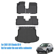 New Floor Mats Trunk & Cargo Liner All Weather For 2007-2011 Honda CR-V CRV TPE