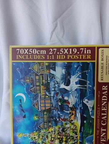 Adventskalender 2025 Puzzle 1008 Teile 24 Tage Weihnachten blau - Bild 5 von 7