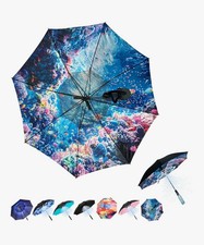 MorphisArt Ocean Art Print Compact Folding Men's Umbrella Blue Multicolor