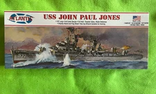 Atlantis 1:311 USS John Paul Jones Destroyer Plastic Model w DISPLAY Sealed H309