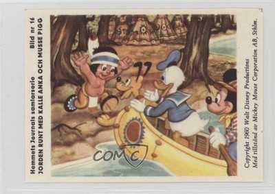 1960 Hemmets Journals Disney Mickey Mouse Donald Duck Pluto #16 1d4c