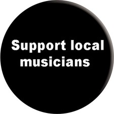 C D Visionary Support Local Musicians Button