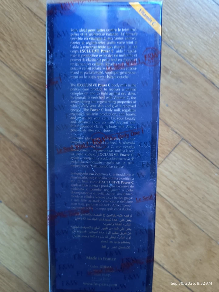 Exclusive Body Lotion Moisturizer Vitamin C 17 Oz/500ml Exp 2027 Sealed NIB - Image 4 of 4