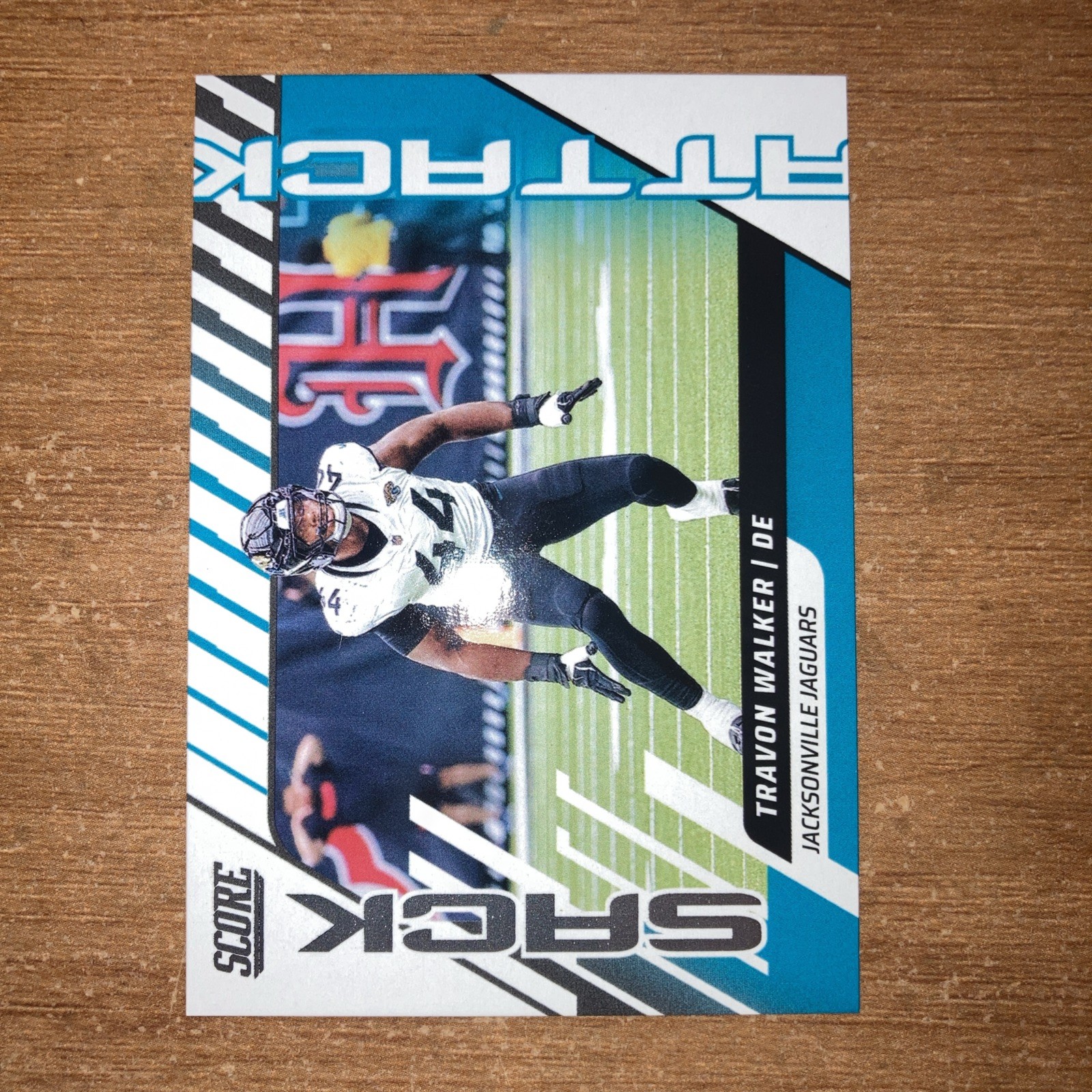 2025 Score Travon Walker Sack Attack Jacksonville Jaguars 15 Insert