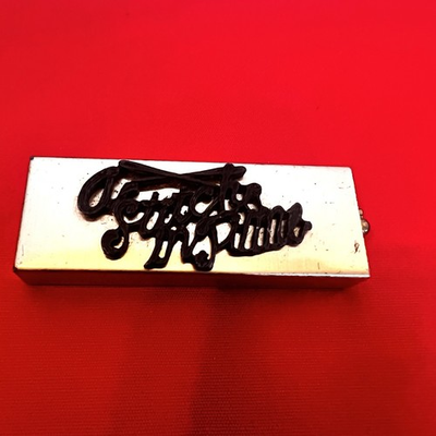 #ad Vtg Brass A Stitch in Time Sewing Kit Box Drawer Travel Gold Tone Empty Trinket $8.00