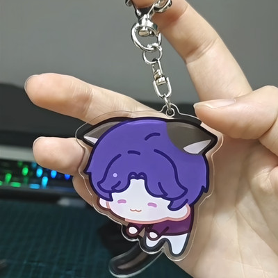 LOVE AND DEEPSPACE Rafayel Pin Wiggling Keychain Cat Butler Anime Manga NEW LADS