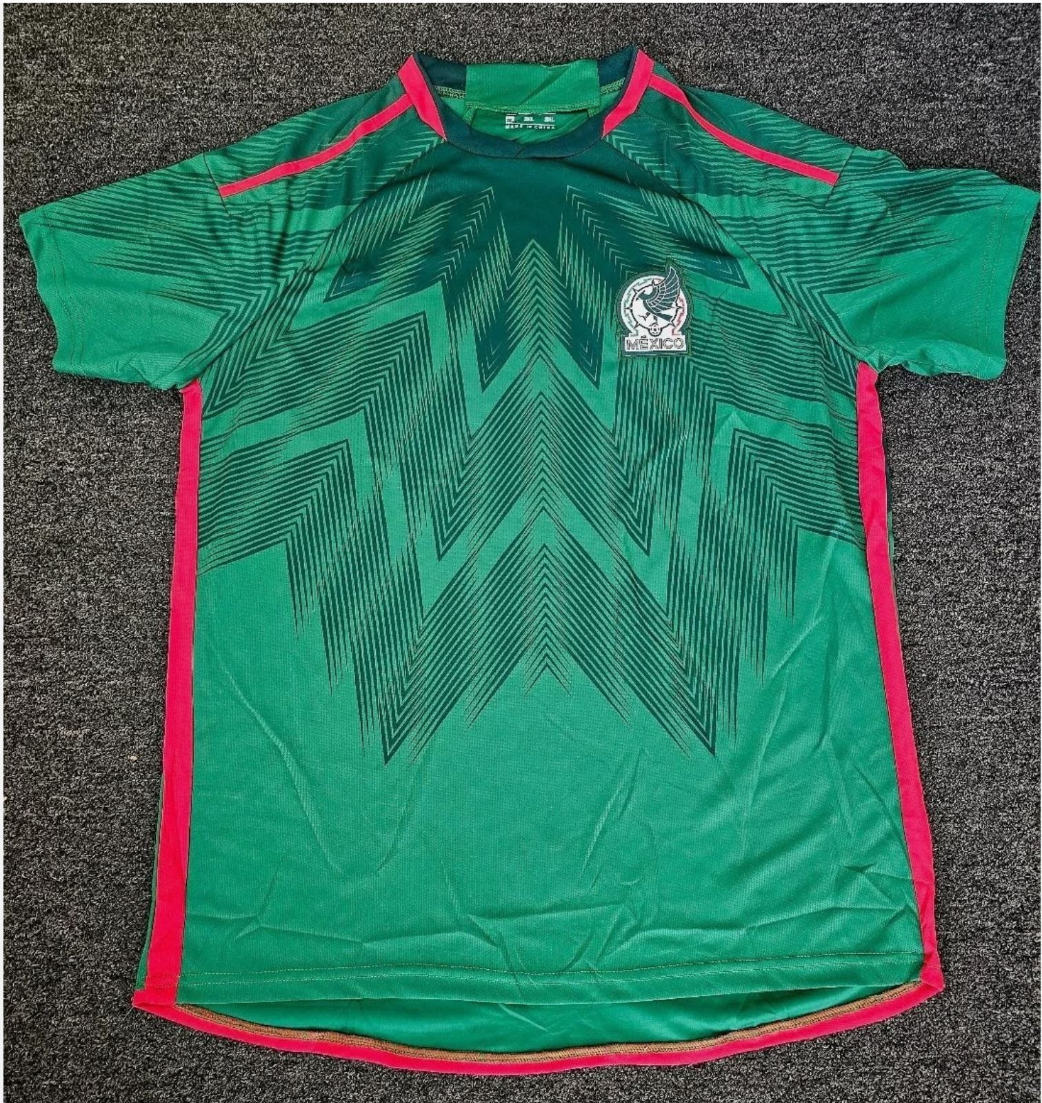 Mexico National Team Soccer World Cup 2022 Home Jersey Green Size S-XXXL