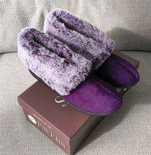 Pavers Slippers Qing30010 Camel Womens Purple - Brand New in Box - UK 6 EU 39