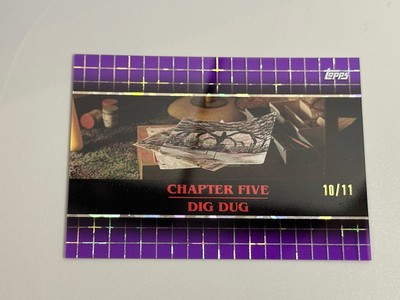 2025 Topps High Tek Stranger Things /11 Arcade Purple Compendium C-13 Dig Dug