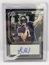 SAM HUARD 2022 PRO SET BLACK SCOPE AUTOGRAPH #D 1/4 WASHINGTON / USC