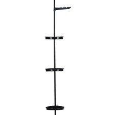 Shower Caddy Pole Corner Shelf, Adjustable No-Drill Bathroom Organizer