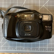 Vintage Fuji Discovery 190 Zoom Date 35mm Film Camera Auto Focus Point  Shoot
