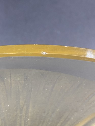 René Lalique Schale Volubilis Pressglas geformt gelb guter Zustand signiert R. Lalique - Bild 8 von 10