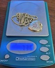 10k Locket Heart Pendant- Etched Flower: 925 1/20 10k RL Love Earth 22" Necklace — photo 6