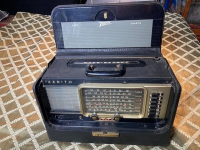 Zenith Trans-Oceanic R600 Tube Radio Shortwave Portable Wave Magnet 1954 or ''55