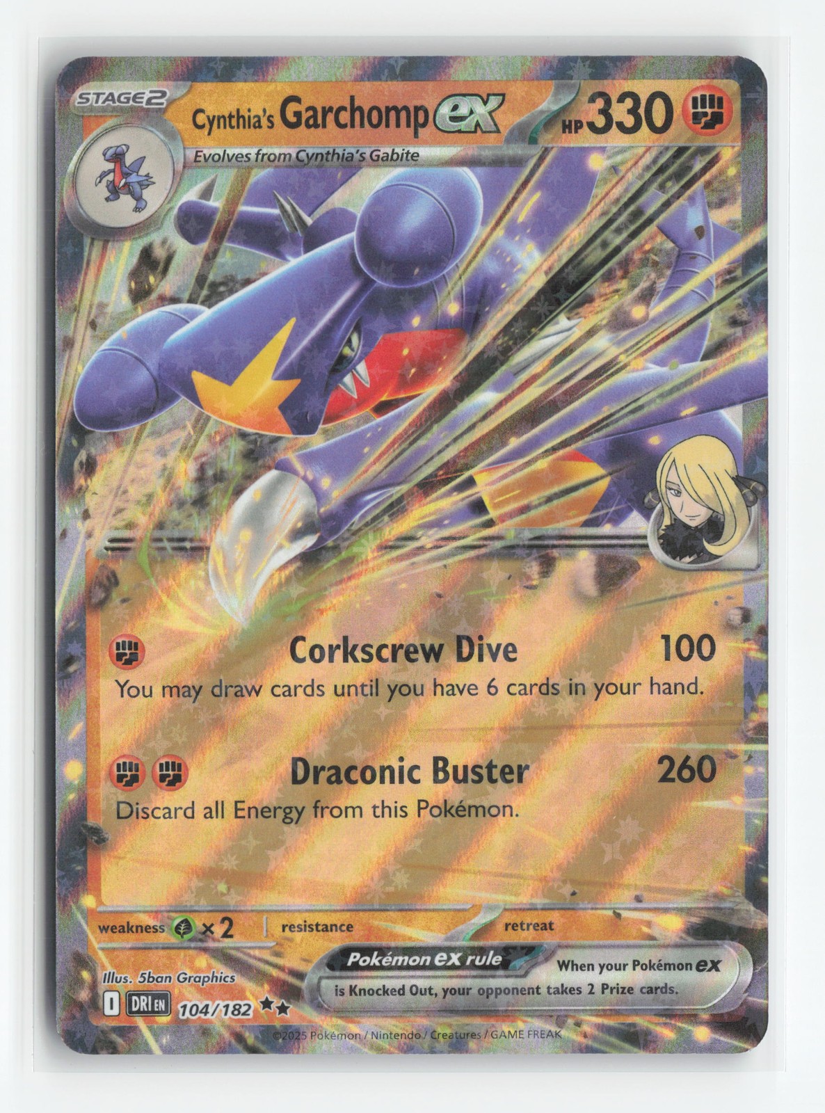 Cynthia's Garchomp ex - Destined Rivals [DRI 104/182]