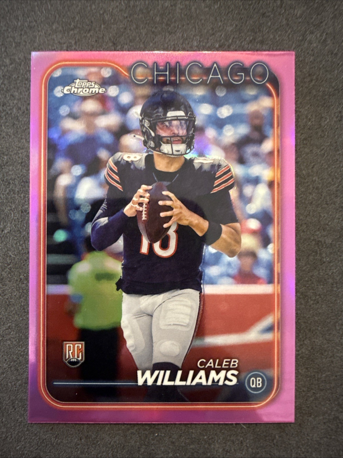 2024 Topps Chrome - Rookies Caleb Williams #202 Pink Refractor (RC)