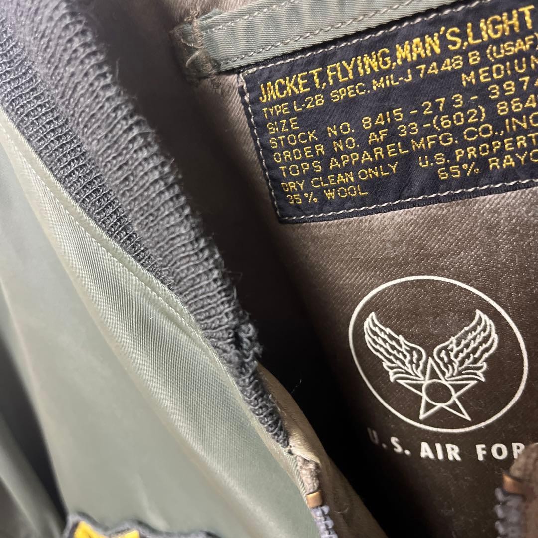 Buzz Rickson's L-2B Flight Jacket Patch M Nylon B… - image 10