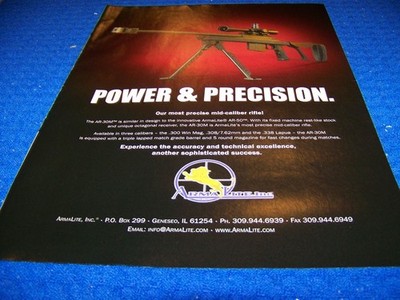 2005 ARMALITE AR-50 ''POWER & PRECISION''..1-PAGE SALES AD (267QQ)
