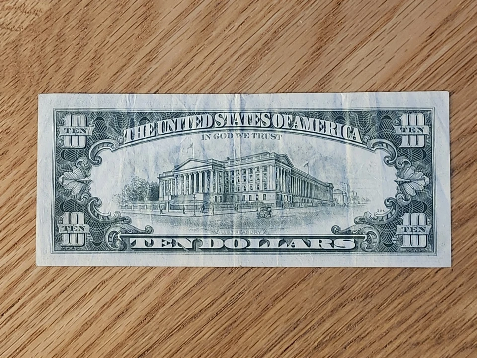 1977 $10 "STAR NOTE" NEW YORK DISTRICT B02267107* - Image 2 of 4