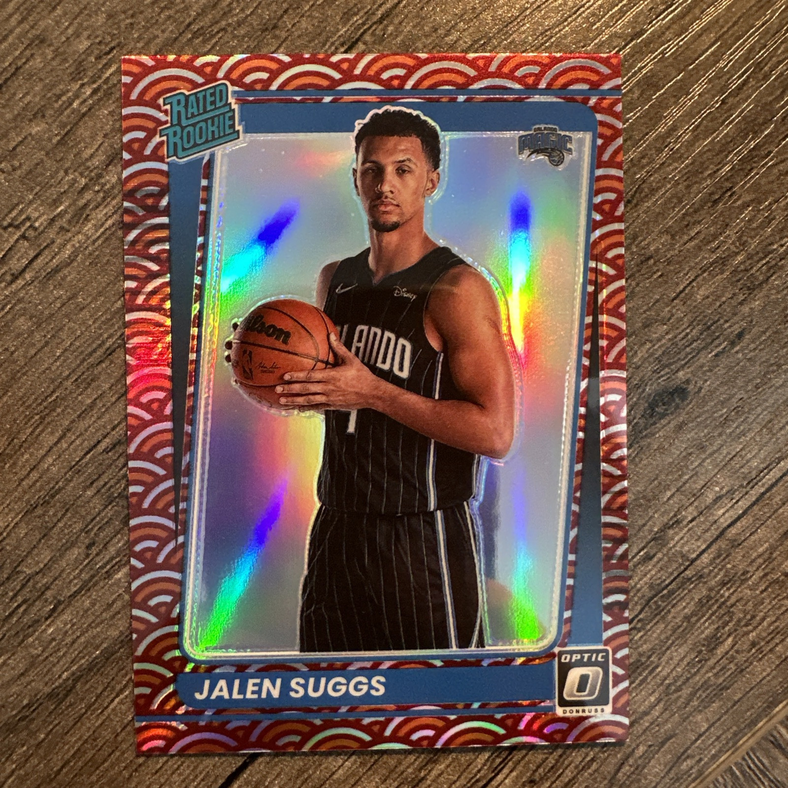 Jalen Suggs 2021-22 Panini Donruss Optic #179 Photon Prizm Rated Rookie RC Magic