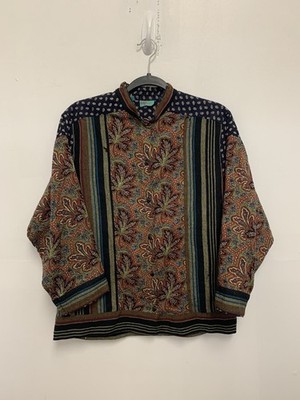 Vintage Album by Kenzo Tapestry Paisley Blouse Tunic Womens P Made in Japan