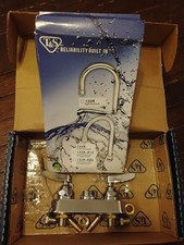 T S Brass B-1110-LN Deck Mount Workboard Faucet w/Gooseneck