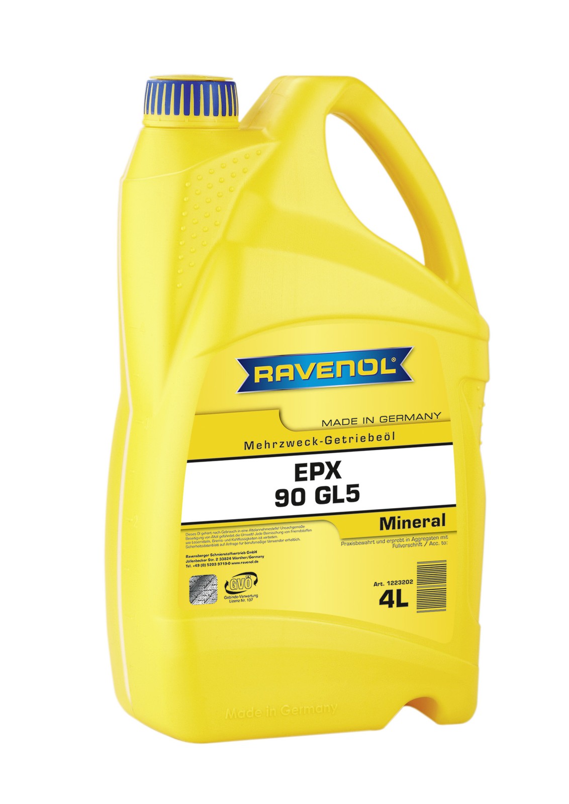 Fits RAVENOL OLEJE 1223202-004-01-999 GEARBOX OIL EPX SAE 90 GL-5 4L  ⭐UK Stock⭐