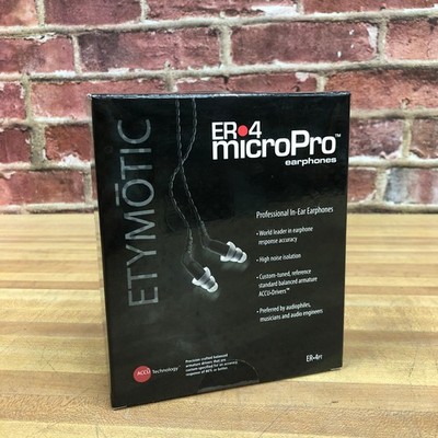 Etymotic Research ER-4PT microPro Earphones In-Ear Monitors ER-4S Cable Case Box