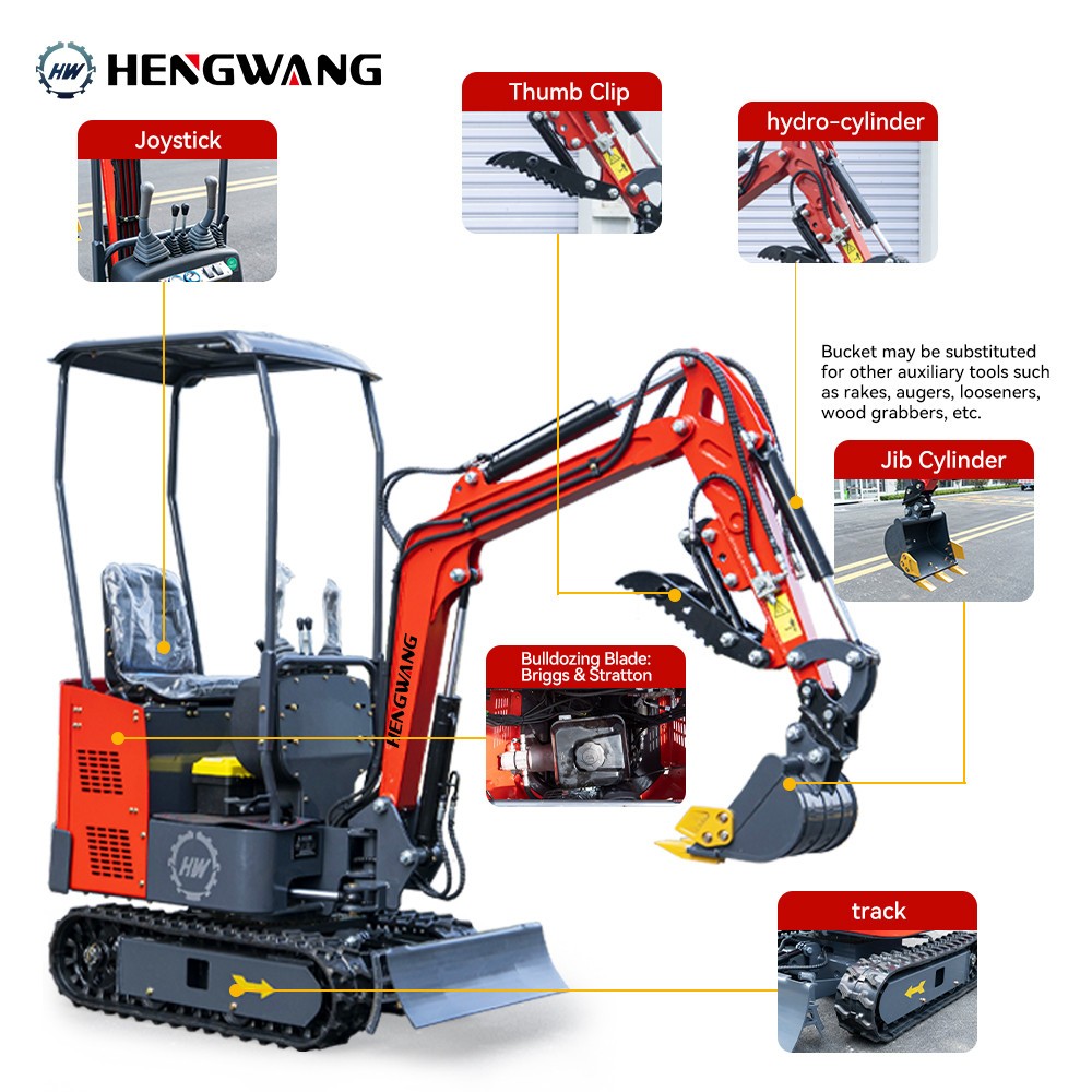 3000 lbs Mini Excavator Sale！Chassis Extension And Boom Swing  Free shipping