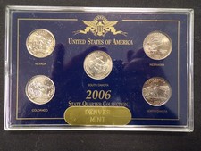 2006-D UNITED STATES OF AMERICA STATE QUARTER COLLECTION IN DISPLAY CASE