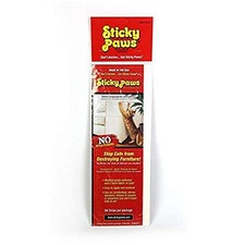 Sticky Paws Cat Training Aid Scratch Deterrent Strips 2x12 Inch