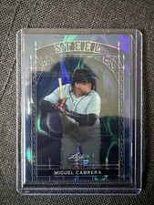 2024 Leaf Trinity Mega Box #S-41 Miguel Cabrera Steel Lava Foil Blue #58/99