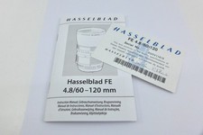 Anleitung / Manual für Hasselblad FE 4.8/60 ...