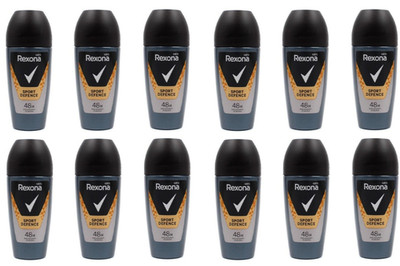 12x Rexona Men Sport Defence Deodorant Deo Roll-On Anti Transpirant (12er Pack)