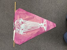 1971 CHEX Hi-Flier Sundae Kite Psychedelic Purple Series 27x23 NOS