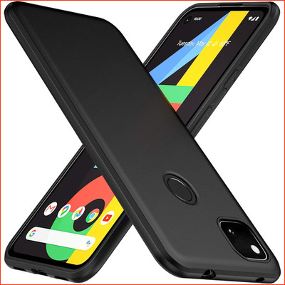 Handyhülle TPU Schwarz Ultra Dünn Kratzfest Matte Oberfläche für Google Pixel 4a