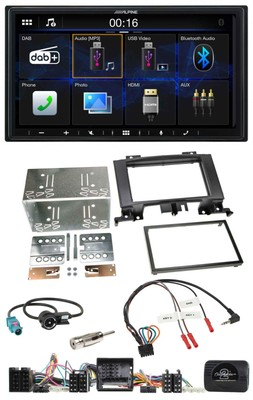 Alpine Bluetooth 2DIN Lenkrad DAB USB Autoradio für Mercedes Sprinter Audio 5 20
