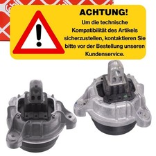 2x febi Motorlager Hydrolager für BMW 5er F10 F11 F07 518d 520d 525d N47