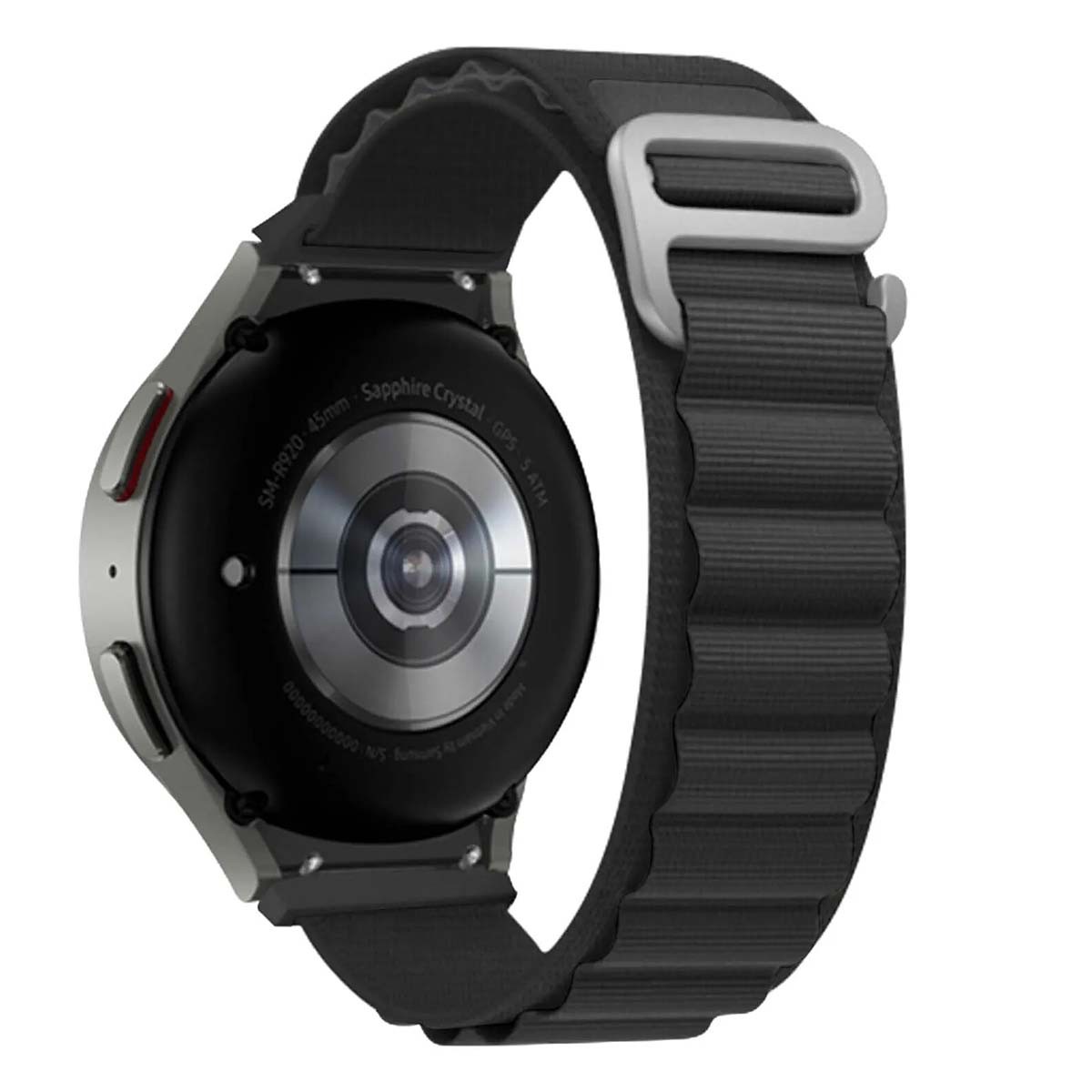 Bracelet Galaxy Watch 6/5/4 Boucle Alpine orange pour randonnée et outdoor