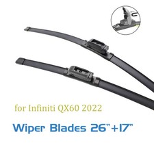 Replacement For Infiniti QX60 2022 Windshield Wiper Blades 26 17 Front 2pc