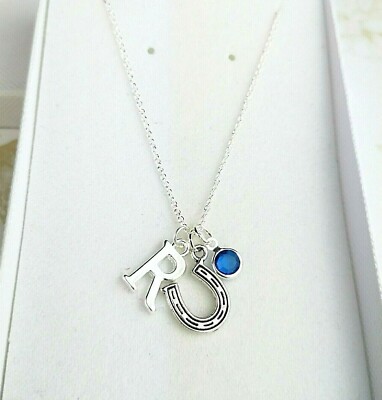 Personalisierte Pferdeschuhkette Glück Schmuck Geschenk Glück Charm Reiter