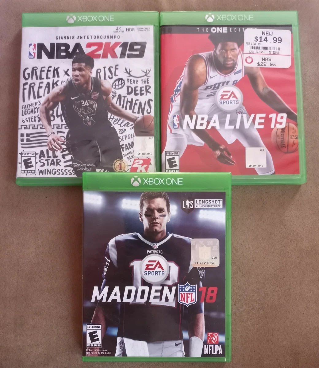 Xbox one s nba cheap 2k19 madden 20 bundle